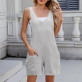 thumbnail image 2 of Romper de Color Sólido de las Mujeres, Nuevo Mono de Bolsillo con Encaje para Uso Casual Y de Fiesta, Traje Estirable con Cuello en V de Moda, Traje Diario, 2 of 9