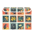thumbnail image 7 of Yayeee Collapsible Cube Storage Bin with Lid Fabric Closet Decorative Basket with Handles, Jungle Stamp, 7 of 7