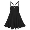 thumbnail image 2 of Yartina Girls Camisole Ballet Lyrical Dance Dress Gymnastic Leotard Ballerina Dancewear Black XXL, 2 of 7