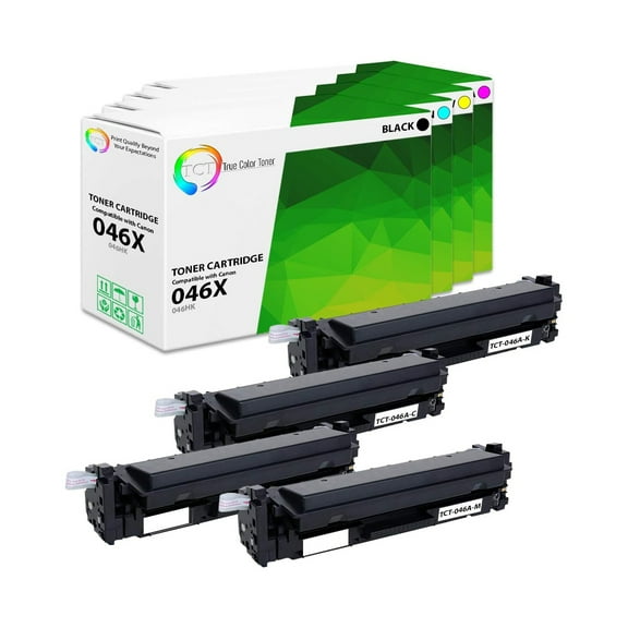 TCT 046X Toner Cartridge 4 Pack - Premium Compatible Replacement for 046 High Yield