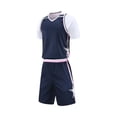 thumbnail image 4 of HXWCHs Girls Boys Basketball Shirt and Shorts 2 Piece Printed Sports Uniform Set for Kids Youth Size: XL Blue, 4 of 6