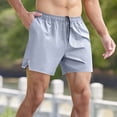 thumbnail image 2 of Enjoytime Athletic Shorts for Men Solid Color Breathable Baggy Casual Running Workout Shorts with Pocket and Drawstring White XL, 2 of 8