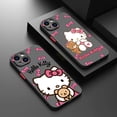 thumbnail image 2 of Sanrio-funda de Hello Kitty para teléfono, carcasa translúcida esmerilada para iPhone 15, 14, 13, 12, 11 Pro Max, mini, XS, XR, X, 8, 7, 6 Plus, SE, 2 of 5