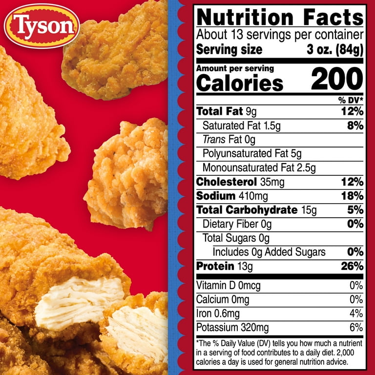 Tyson Crispy Chicken Breast Strips Family Pack 40 oz Fully Cooked