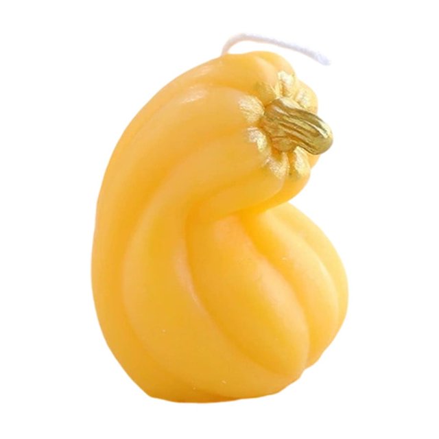 Vela perfumada de calabaza de Halloween, hecha a mano, vela de calabaza simulada, aromaterapia ambiental elegante.