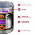 thumbnail image 4 of 12oz Tumblers Halloween Striped Icons Pattern Vacuum Insulated Stainless Steel Travel Tumbler Cups Mug with Lid and Straw for Beer,Coffee,Beverages with Cleaning Brush for Cold & Hot Drinks, 4 of 5