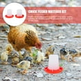Chick Feeder and Waterer Kit Automatic Chicken Feeder Plastic Poultry