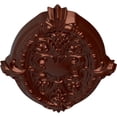 thumbnail image 3 of Ekena Millwork 26 3/8"W x 17 1/4"H x 1 3/4"P Marcella Ceiling Medallion (Fits Canopies up to 3"), Hand-Painted Antique Copper, 3 of 4