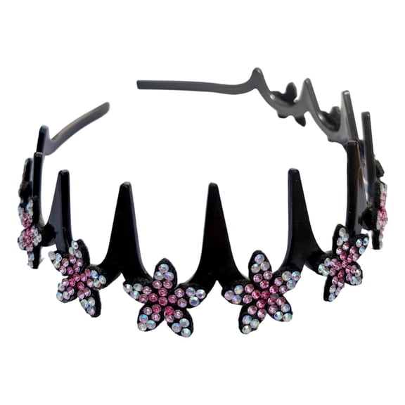 Headbands for Women Non Wavy Hair Comb Headband with Teeth U Shape High Korean Style Fashionable Daily Wear or Special Occasions Pink