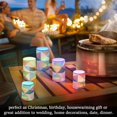 thumbnail image 4 of Yayeee Flameless Candles with Remote Flickering Battery Operated Multi Color Changing, Minimalist Triangles, 4 of 7