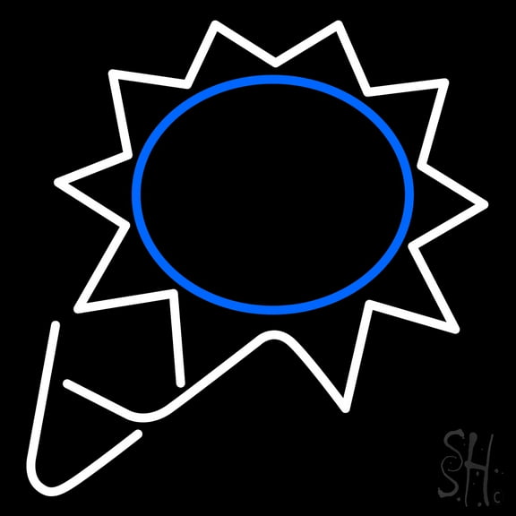 Sunflower LED Neon Sign 24 x 24 - inches, Black Square Cut Acrylic Backing, with Dimmer - Bright and Premium built indoor LED Neon Sign for Defence Force.