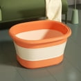 thumbnail image 4 of Binwennn Large Pantry Storage Containers Foot Bath Collapsible Feet Soaking Tub Feet Soaking Tub With Massage Acupoints Use Collapsible Bucket Foldable Foot Soak Tub For Home Hotel Travel Spa, 4 of 4