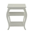 thumbnail image 2 of Urban Designs 4782828 Belding Collection 2-Shelf End Table, White, 2 of 2