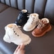 thumbnail image 1 of Botas Martin de invierno para niños, zapatos de algodón con forro polar, botas cortas, botas de nieve para niñas, zapatos de bebé, botas de cuero para niños, 1 of 4