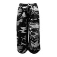 thumbnail image 5 of Uobin Women Baggy Cargo Jeans Camo Army Fatigue Wide Leg Harem Cropped Denim Pants Plus Size Jean Trousers, 5 of 5