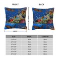 thumbnail image 6 of Wukai Colorful Coral Reef Premium Polyester Fleece Pillow Covers with Hidden Zipper Closure,Luxuriously Soft and Durable-20"x20", 6 of 7