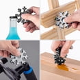 thumbnail image 4 of Snowflake Multitool 2PCS 18-in-1 Stainless Steel Snowflake Multi Tool Keychain Tool Gadgets for Outdoor Travel Camping Daily Mens Gifts, 4 of 5