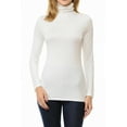 thumbnail image 5 of SSOULM Women's Slim Lightweight Long Sleeve Pullover Turtleneck Shirt Top With Plus Size, 5 of 5