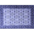 thumbnail image 1 of Ahgly Company Machine Washable Indoor Rectangle Persian Blue Traditional Area Rugs, 2' x 5', 1 of 4
