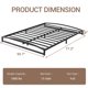 thumbnail image 3 of Cama Full de Metal con Base de Plataforma de 6 Pulgadas – Estructura Robusta de Perfil Bajo en Negro, Soporte para Colchón sin Box Spring, Antideslizante, Silenciosa, Fácil Montaje, para Dormitorio, 3 of 7