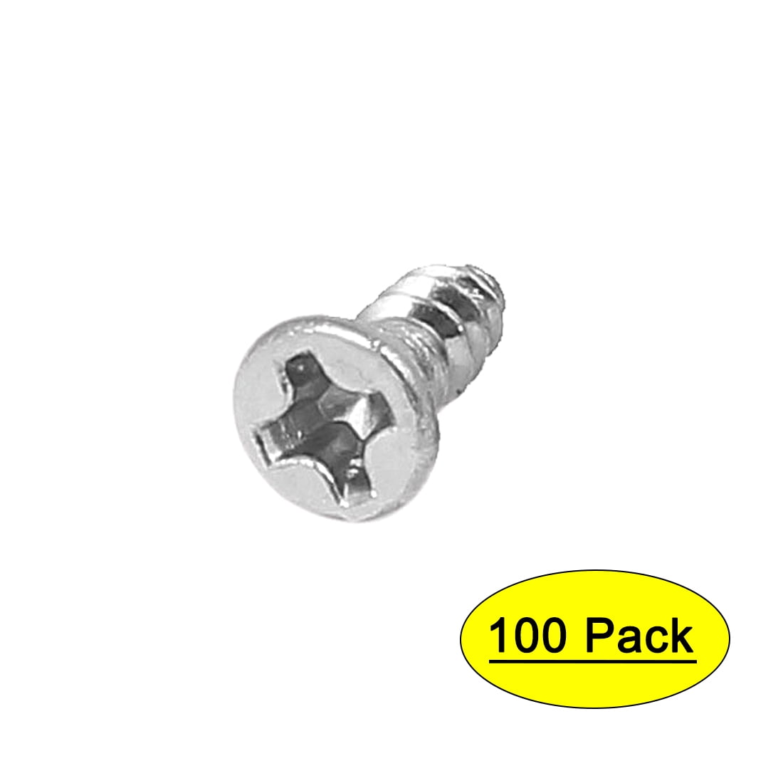 Uxcell M2.2 x 6.5mm 304 Stainless Steel Self Tapping Screws Bolts (100pack)
