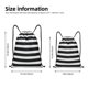 thumbnail image 2 of Fotbe Black And White Stripes Bolsa Mochila con Cordón Estampada, Bolsa de Gimnasio Deportiva, Bolsa Cinch, Bolsa con Cordón para Hombres y Mujeres-Medium, 2 of 6
