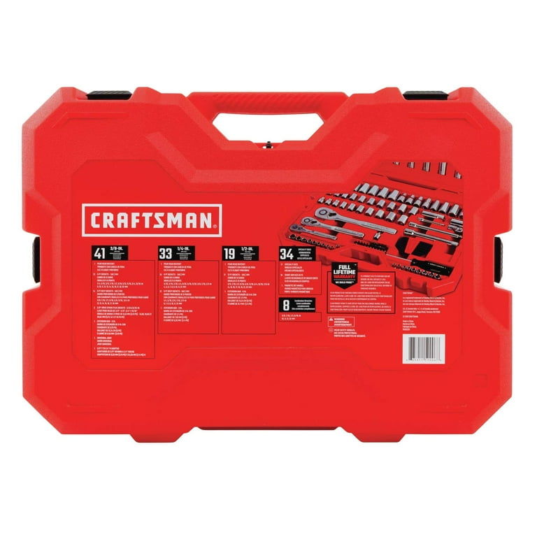 CRAFTSMAN Mechanics Tool Set SAE Metric 135 Piece CMMT12024