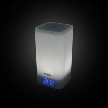 Jensen - FM Alarm Clock Radio with Mood Lamp