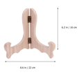 thumbnail image 4 of HLONK Wood Easel 4PCS Wood Display Stand Plate Picture Frame Holder, 4 of 7