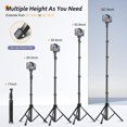 thumbnail image 4 of Aureday 62 Phone Tripod Accessory Kits, Camera & Cell Phone Tripod Stand with Wireless Remote and Universal Tripod Head Mount, Perfect for Selfies/Video Recording/Vlogging/Live Streaming, 4 of 5