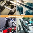 thumbnail image 3 of Luxshiny 8Pcs Hand Weight Rack Black PP Space-Saving Organizer for Home Gym, 3 of 8
