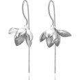 thumbnail image 1 of Pendientes colgantes de flor de Magnolia natural S925 Yashi, 1 of 5