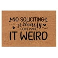 thumbnail image 2 of OXUIEW No Soliciting Doormat Welcome Doormat Carpet, Funny Please Go Away Mat for Front Door, Non-Slip Indoor Outdoor, One Size, 1Pc, Pattern B, 2 of 7