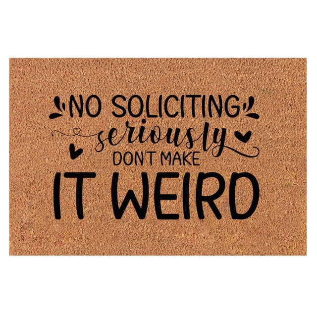 Funny Coir Door Mats Outdoor Doormat Funny Outdoor Rug for Entryway Indoor Easy to Clean Home Decorations Entry Mat Mat for Outside Entry Way Doormat, Non Slip Back Low Profile, 16x24 Inch
