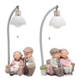 thumbnail image 4 of Elegant Resin Elderly Couple Ornamentation Elderly Couple Figurine with Builts In LED Light for Warm Homes Atmospheres, 4 of 5