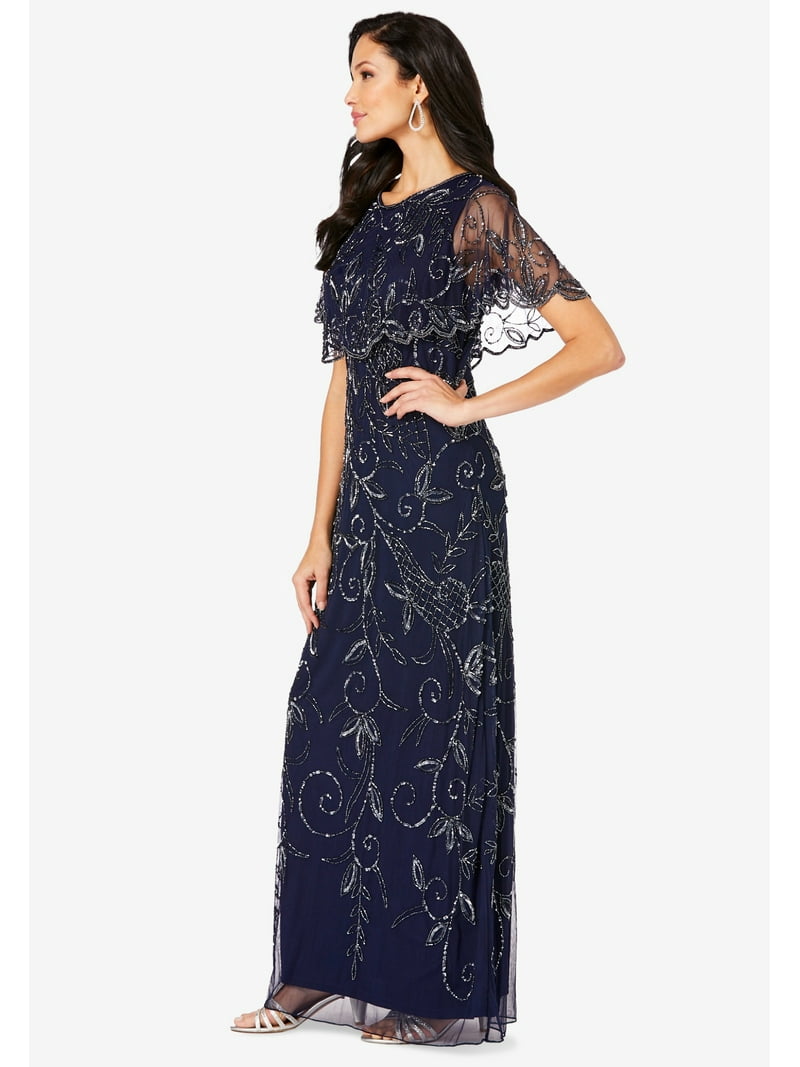 green emerald velvet dress Empire-Waist Classic Long Satin Prom Dress main image 0