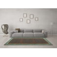 thumbnail image 3 of Ahgly Company Indoor Square Oriental Light Blue Traditional Area Rugs, 6' Square, 3 of 4