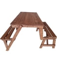 thumbnail image 1 of Mesa Convertible a Banca Plegable De Madera Sólida – Rústico Tratable NATIVO MUEBLES DEL BOSQUE, 1 of 5