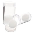 thumbnail image 4 of WASHWEPE 2 Pcs Tubes en Plastique Transparent pour Rangement de Pièces avec Capuchons et Supports Transparents, 4 of 8