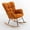 Caramel, variant on CQSXDA  Teddy Fabric Rocking Gilder Chair for Living Room and Nursery with Foam Filling and Wooden Frame