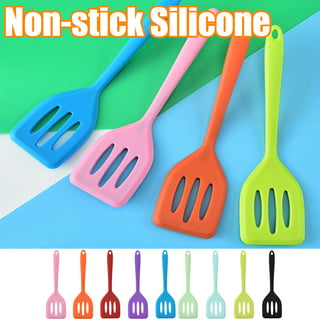Ovente Orange Non-Stick Silicone Spatula Set with Heat Resistant & Stainless Steel Core, Set of 5