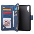 thumbnail image 2 of Étui pour Samsung Galaxy A50 en Cuir Magnétique avec Poche Zippée et Dragonne, 2 of 5