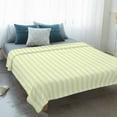 thumbnail image 4 of Yellow White Stripe Blanket Soft Cozy Warm Throw Blanket for Couch, Plush Fuzzy Flannel Fleece Blankets for Sofa, Modern Minimalist Geometric Striped Bed Blankets Lightweight Gifts for Women, 40"x50", 4 of 9