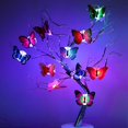 thumbnail image 4 of Etiqueta engomada simple y doble de la luz de la noche de la decoración de la mariposa del LED Sailing Electrónica, 4 of 5