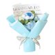 thumbnail image 1 of Bouquet de flor de punto Bouquet de la mesa de la flor de tejido Flores de ganchillo Regalo del día de la madre para el Día de Acción de Gracias Día Azul, 1 of 8
