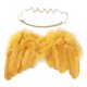 thumbnail image 2 of Diadema hoja bebé Kuymtek 2 unids/set 0-6M plumas lindos accesorios fotografía, 2 of 9