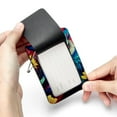 thumbnail image 7 of Cartoon Owl Square PU Leather 2 Pack Travel Tag - Bag Tag - Suitcase Tag with Privacy Cover and Stainless Steel Ring - Suitable for Travel, Backpack, and Handbag, 7 of 7