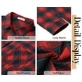 thumbnail image 4 of Fantaslook Plus Size Flannel Plaid Shirts for Women Long Sleeve Button Down Shirts Casual Loose Blouses Tops, 4 of 7