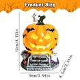 thumbnail image 4 of Xingjin Halloween Pumpkin Witch Hat LED Night Light, Resin Table Lamp with Warm Glow and Skeleton, Retro Spooky Decor for Home Indoor Party Desktop, 4 of 5