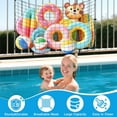 thumbnail image 3 of Duslogis Large Pool Float/Toy Storage Net with 20 Hooks and Storage Bag,Hanging Pool Float Holder Poolside Storage Mesh Net for Pool Floats,Swim Rings,Balls,Inflatable Toys, 82.7 x 59 inches, 3 of 5
